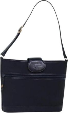 Burberry Pre-owned Shoulder Bags, female, Blue, Size: ONE SIZE Pre-owned Nylon Shoulder Bag