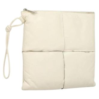 Bottega Veneta Pre-owned Clutches, female, White, Size: ONE SIZE Pre-owned Vintage Clutch Bag
