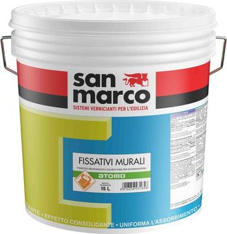 San Marco Atomo fissativo murale inodore lt 5 idrosolubile