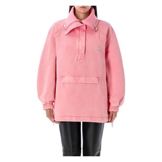 The Attico Dames, Sweatshirts & Hoodies, Roze, Maat: 2XS Katoen