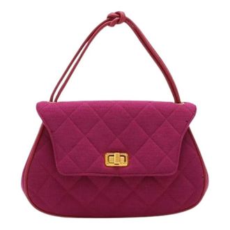 Chanel Pre-owned Handbags, female, Purple, Size: ONE SIZE Pre-owned Matelasse Handbag