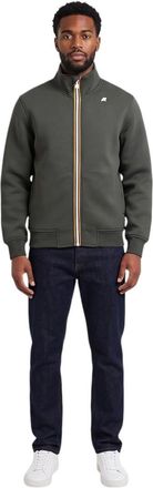 K-Way Green Mock Collar Sweatshirt