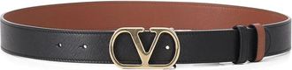 Valentino Cintur&oacute;n reversible de piel lisa - Accessories - Mujer - Negro - 95 CM
