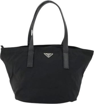 Prada Pre-owned Tote Bags, female, Black, Size: ONE SIZE Pre-owned Vintage Handbag
