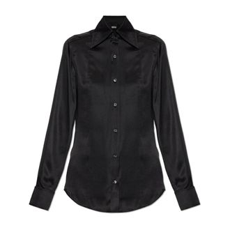 Balmain Camicia in seta Holiday Capsule Ps27 - - Blouses & Shirts - Donna - Nero - M