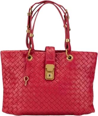 Bottega Veneta Pre-owned Handbags, female, Red, Size: ONE SIZE Pre-owned Capri Handbag