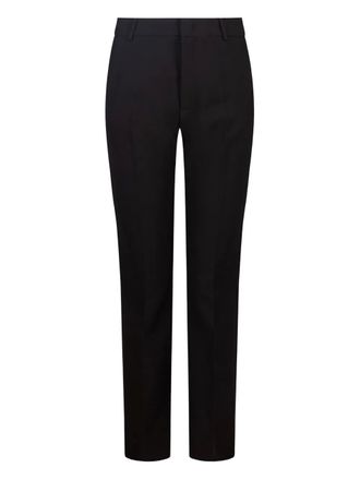 Max Mara pressed pleat welt pocket trousers - Black