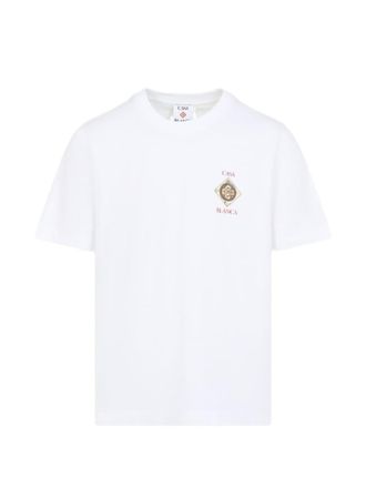 Casablanca White Logo Printed T-Shirt