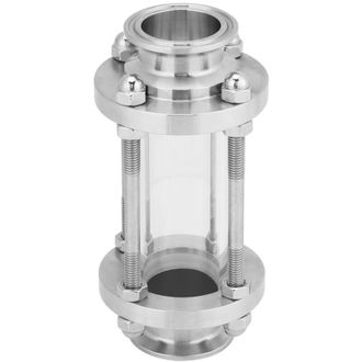 OEM Mirilla De Flujo De Vidrio Con Brida De Tipo Sanitario De 38&deg; Fabricada En Acero Inoxidable 304 Tri