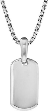 David Yurman Targhetta Chevron in argento sterling (21mm)
