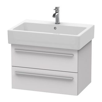 Duravit Duravit X-large Mueble De Pared 6342, 2 Cajones, 650mm Para Vero, Color (frente/cuerpo): Blanco Lila Seda Laca Mate - Xl634208787