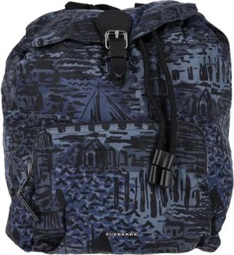 Burberry Pre-owned Backpacks, female, Blue, Size: ONE SIZE Pre-owned Fabric backpacks