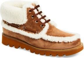Valentino Garavani Palm Avenue Genuine Shearling Desert Boot in Camel/Natural at Nordstrom Rack, Size 8Us / 38Eu