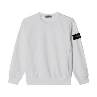Stone Island Felpa Sweatshirt - male - Stone Island - Kids Sweatshirts - White - 10 Y - Kids