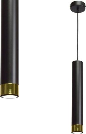 Milagro Milagro Dani L&aacute;mpara Suspendida Oro Y Negro Regulable 90 Cm