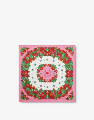 Moschino Printed silk scarf - Pink