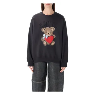 Ganni Mujer, Sudaderas, Gris, Talla: S