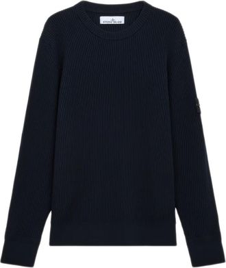 Stone Island Blue Crewneck Pullover