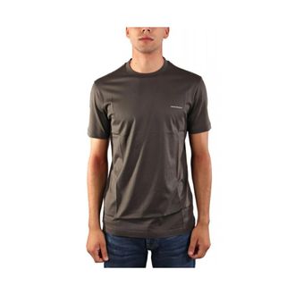 Emporio Armani Logo T-Shirt - Heren - T-shirts - Grijs - 2XL - Katoen - Tops