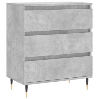 vidaXL Aparador De Madera Contrachapada Gris Hormig&oacute;n 60x35x70 Cm Vidaxl