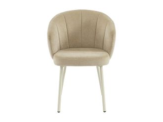 VENTE-UNIQUE.COM Set de 2 sillas tela beige
