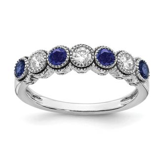 Diamond2Deal 14k White Gold Lab Grown Diamond Wedding Band Ring 1/2Ct Clarity- VS Color- G-H