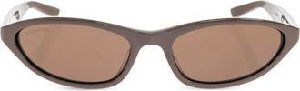 Balenciaga Sunglasses, female, Brown, Size: ONE SIZE Neo Oval 2.0 Sunglasses