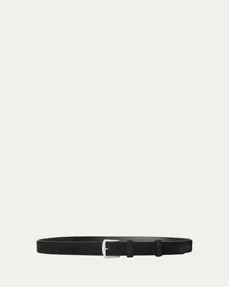 Loro Piana Mens Alsavel Suede Belt