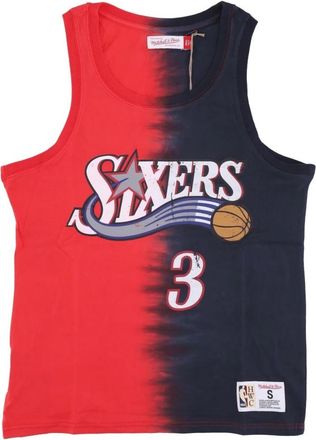 Mitchell & Ness NBA Tie Dye Tank Allen Iverson - Heren - Fitness - Veelkleurig - XL - Katoen - Fitness