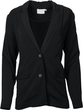 Lush Single-Breasted Blazer In Black