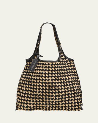 3.1 Phillip Lim 3.1 Market Crochet Raffia Tote Bag