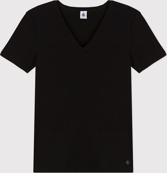 Petit Bateau T-shirt LIconique, V-hals, korte mouwen