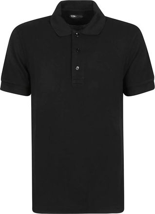 Tom Ford Piquet Polo - Heren - Polos - Zwart - L - Katoen - Tops