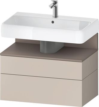 Duravit Duravit - Qatego Mueble Bajo Lavabo, 1 Extra&iacute;ble Y 1 Caj&oacute;n