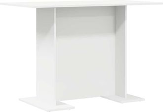 vidaXL Tavolo Da Pranzo Bianco 110 X 60 X 75 Cm Legno Multistrato - Vidaxl