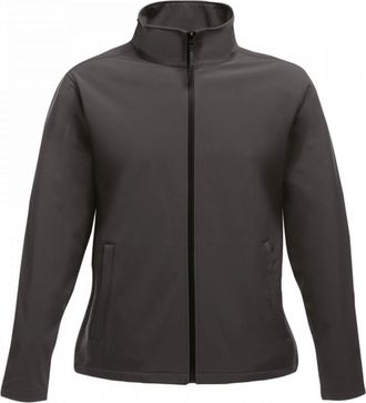 Regatta Womens/Ladies Ablaze Printable Softshell Jacket (16 UK) (Seal Grey/Black)