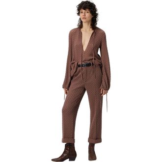 Missoni Crew Neck Blouse In Wool Blend in Beige at Nordstrom, Size 38 It