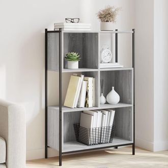 vidaXL Estanter&iacute;a Madera De Ingenier&iacute;a Gris Sonoma 72x28x109 Cm Vidaxl