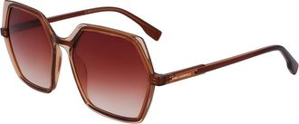 Karl Lagerfeld KL6083S 246 Womens Sunglasses Brown Size 56