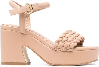 Ash Oak 90mm sandals - women - Leather - 41 - Neutrals