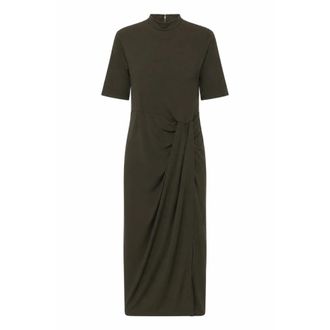 Rotate Midi Jurken - Dames - Casual kleedjes - Groen - 2XS - Kleedjes
