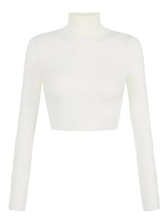 Elisabetta Franchi Maglione a coste - Bianco