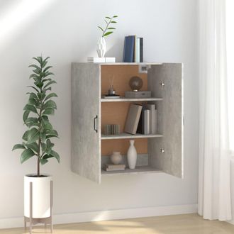 vidaXL Armario Colgante Madera Ingenier&iacute;a Gris Hormig&oacute;n 69,5x34x90 Cm Vidaxl