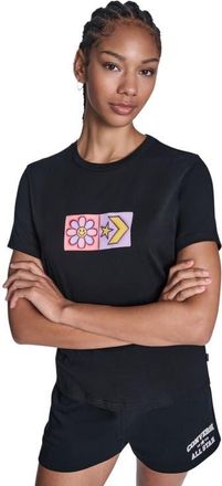 Converse Flower Grid T-Shirt in Converse Black at Nordstrom, Size Large