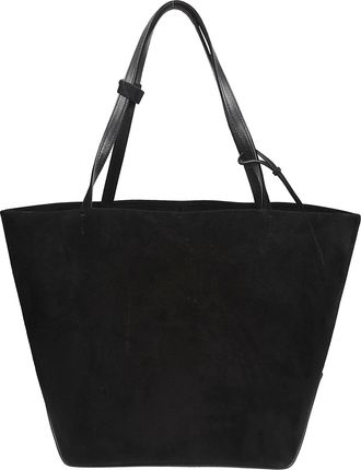 The Row Black Park Tote Matte Handbag