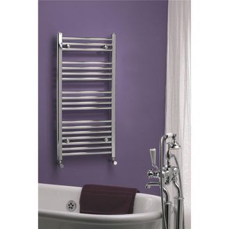 Clifton Chrome Bathroom Towel Rail Vertical 25mm 1600mm (H) x 500mm (W) in Silver
