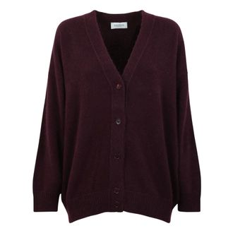 Laneus Cardigan in Cashmere e Seta - - Knitwear - Donna - Viola - S