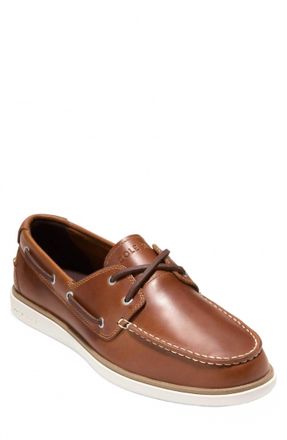 Cole Haan Mens Grandpro Windward Boat Shoe In British Tan