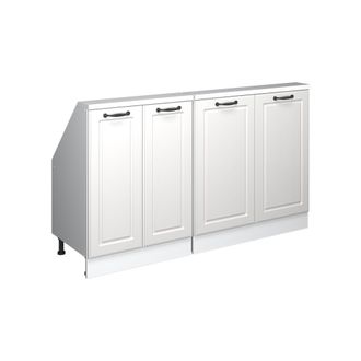 Vicco Armario De Cocina Para Techo Inclinado R-line, Casa De Campo Blanca/blanca, 140 Cm Lote De 2, Vicco