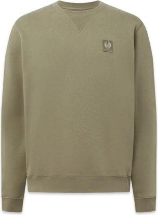 Belstaff Sweatshirts, male, Green, L, Curator Crewneck Sweatshirt